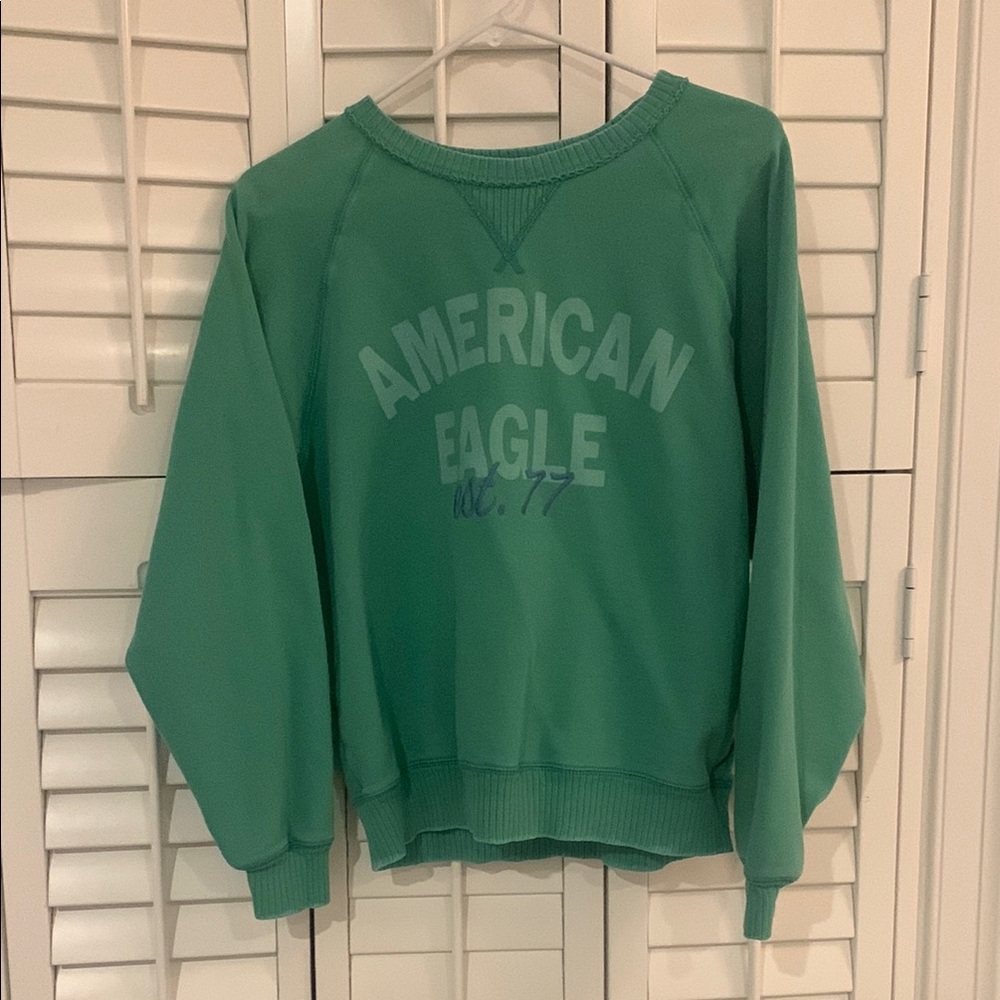 American Eagle Green Crewneck